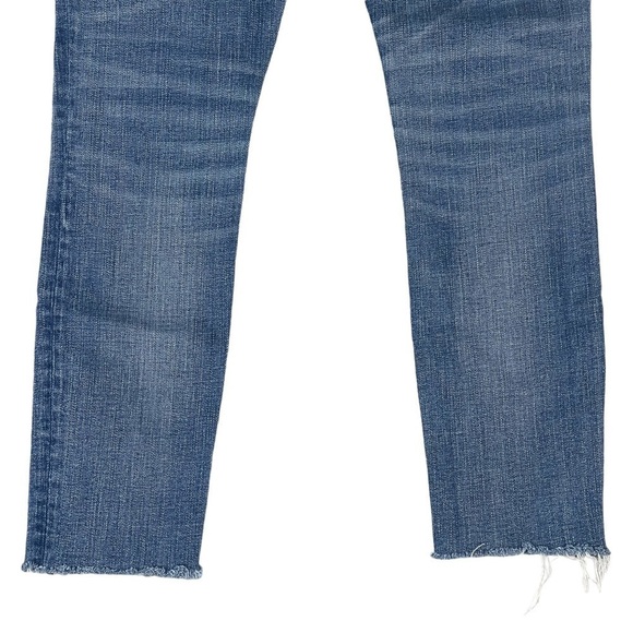 Madewell Jeans Womens 25 9" High Rise Skinny Crop Raw Hem Stretch Denim Casual - Picture 7 of 10